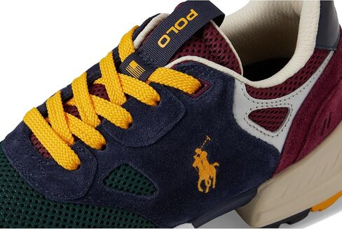 حذاء رياضي رجالي من POLO RALPH LAUREN مصنوع من الجلد السويدي والشبكي in Saudi Arabia