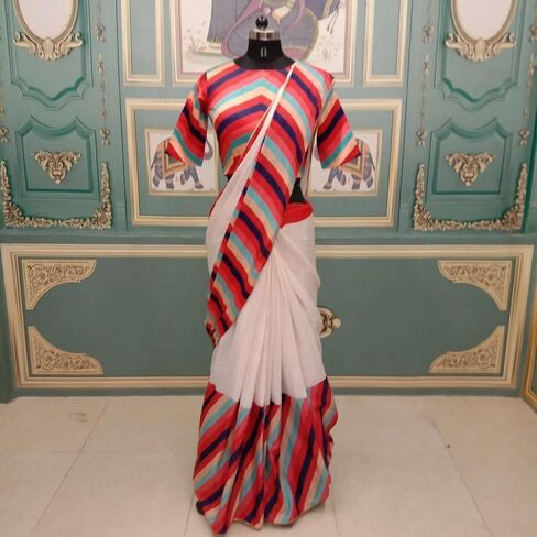 Alia bhatt Saree Rocky aur rani movie saree celebraty inspired sari Bollywood partywear Georgette Printed saree in Saudi Arabia