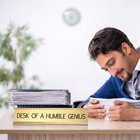 Funny Desk Signs for Office Novelty Nameplate Funny Desk Name Plates with Black Base Funny Desk Accessories for Work Coworker Gift Office Home Desk Supply, 10 x 2 Inch (Chaos Coordinator) in Saudi Arabia