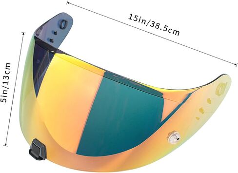 Motorcycle Helmet Face Shield Lens for Exo-T520/Exo-St1400/R1 Windscreen Face Shield Visors for T520 St1400 R1 Anti-Fog Helmet Visor Replacement(Gold Red) in Saudi Arabia