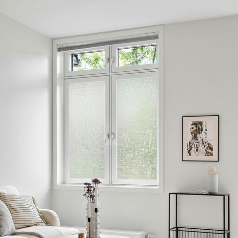 ANT Decorative Window Cling, Window Film Roll for Privacy, Decorative Window Film for Window Decorations, All-Weather & Fade-Proof, Indoor Outdoor Use (Diamond Grid, 17.7inch x 10ft) in Kuwait