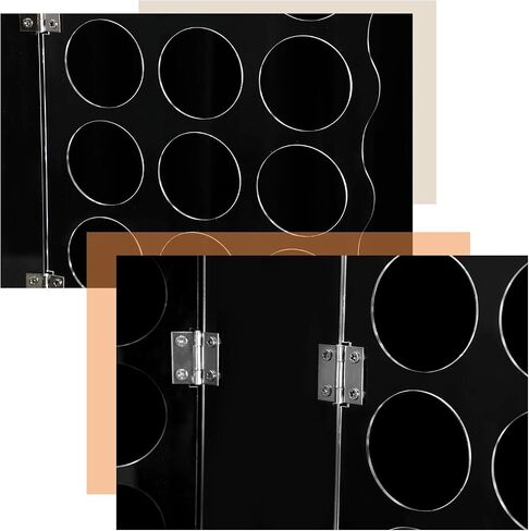 15-Holes Vinyl Storage Rack Acrylic Storage Organizer Multiple Large Holes Display Stand for Vinyl Rolls and More (12 Inch x 7.8 Inch, Aperture 2 Inch) (White) in Saudi Arabia