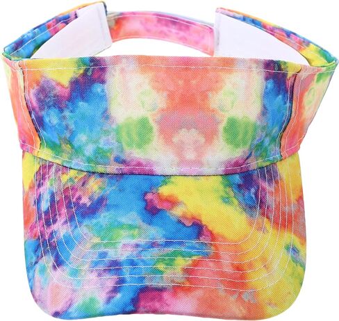 Tie Dye Visor Women Baseball Cap Women Visor Outdoor Sports Visors Womens Summer Sun Cap in Saudi Arabia