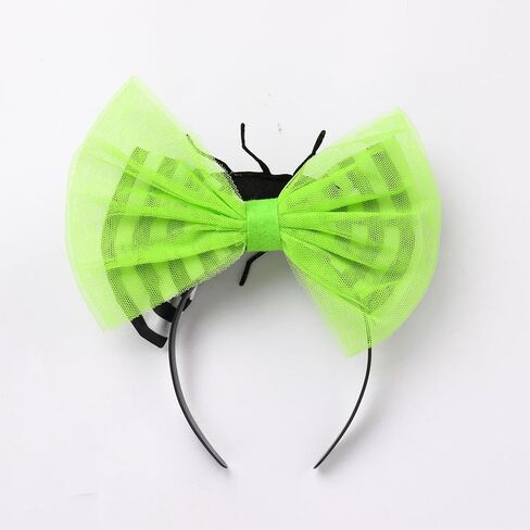 فستان تول مخطط باللونين الأسود والأبيض للفتيات مع مجموعة عصابة رأس لباس الهالوين للأطفال الصغار in Kuwait