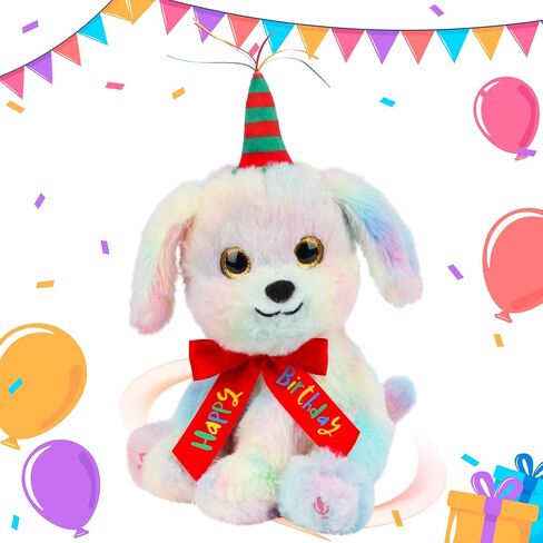 Cuteoy Musical Birthday Bear Repeat What You Say Interactive Animated Stuffed Animal Shaking Singing Dancing Turning Circle Plush Toy Electric Plushies Gifts for Kids Girls Boys Birthday in Saudi Arabia