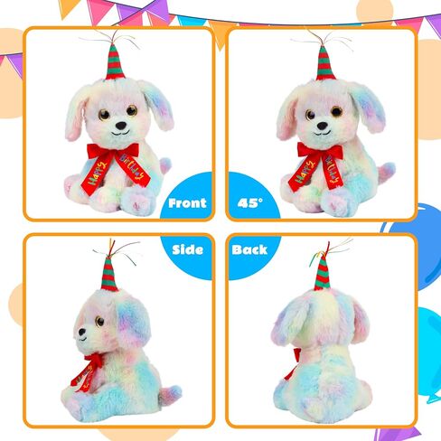 Cuteoy Musical Birthday Bear Repeat What You Say Interactive Animated Stuffed Animal Shaking Singing Dancing Turning Circle Plush Toy Electric Plushies Gifts for Kids Girls Boys Birthday in Saudi Arabia