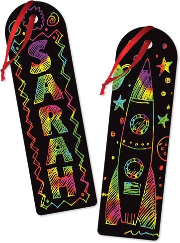 Melissa & Doug Scratch Art Bookmark Party Pack Activity Kit - 12 Bookmarks in Saudi Arabia
