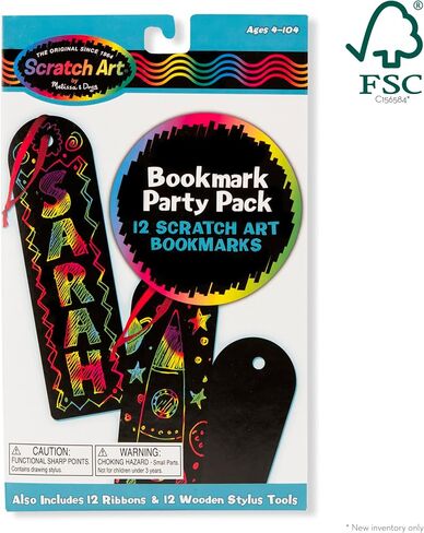 Melissa & Doug Scratch Art Bookmark Party Pack Activity Kit - 12 Bookmarks in Saudi Arabia