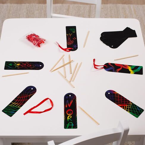 Melissa & Doug Scratch Art Bookmark Party Pack Activity Kit - 12 Bookmarks in Saudi Arabia