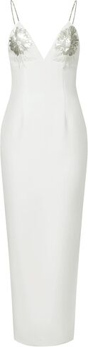 JW PEI Women's Ayliua Sweetheart-Neckline Rhinestones Embellished Long Dress in Saudi Arabia