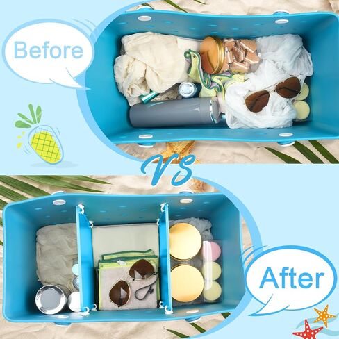 2Pcs Bag Dividers Tray,Bag Separator for Beach Bag,Compatible With Bogg Bag XL Accessories in Saudi Arabia
