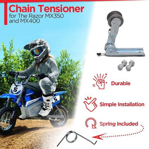 شداد سلسلة فضية من AlveyTech - لماكينة الحلاقة MX350، وMX400 Dirt Rocket وRSF350 الرياضية الإلكترونية - استبدال مع أداة ضبط الزنبرك والأسطوانة in Saudi Arabia