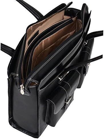 حقيبة لابتوب للسيدات من جلد البقر المحبب بالكامل من McKleinUSA W Series، مقاس 14 بوصة، أخضر (96541) in Kuwait