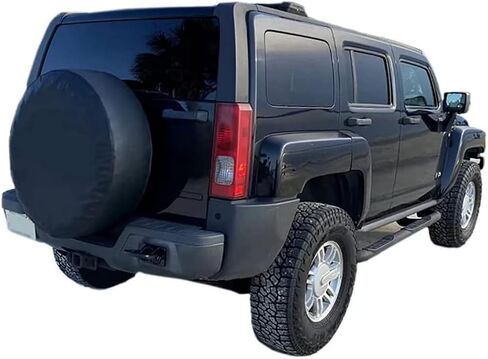 Black Spare Tire Cover, for Honda CR-V, Ford/Toyota/Buick Cars, Fit Most of SUVs Cars Vehicles, Weatherproof Spare Wheel Protector (S: 205/70R15, 215/65R16) in Saudi Arabia