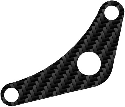 CRF110 Shift Shaft Brace Carbon Fiber - Anodize CNC Billet Shifter Shaft Support Holder, Prevent Bending The Shifter Shaft, Support Bracket for Honda CRF110 2013-Present in Saudi Arabia