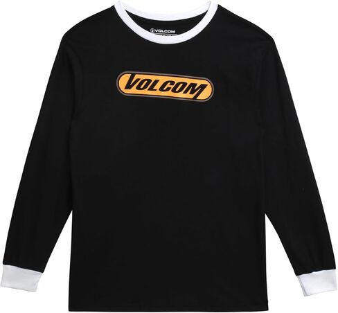 Volcom Boys' Two-Fer Shirt - Pullover Crewneck Long Sleeve Shirt - Stylish Logo Graphic Tee for Boys (Size: 8-20) in Saudi Arabia