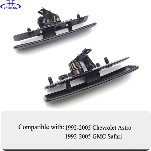 Metal Exterior Door Handles Compatible with 1992-2005 Chevrolet Astro GMC Safari Van, Front Driver and Passenger Side Replaces 15719666 15719665 in Saudi Arabia