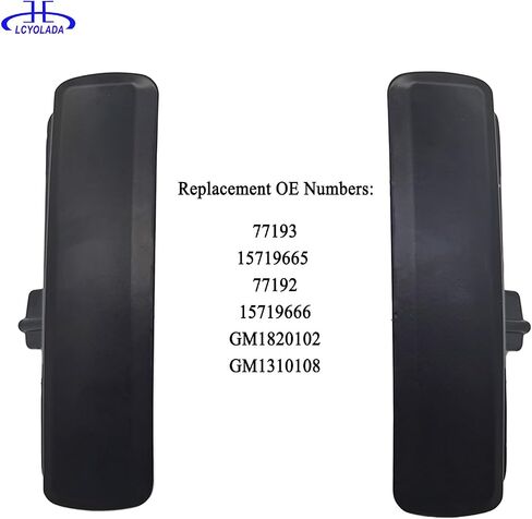 Metal Exterior Door Handles Compatible with 1992-2005 Chevrolet Astro GMC Safari Van, Front Driver and Passenger Side Replaces 15719666 15719665 in Saudi Arabia
