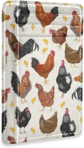 Sun Moon And Stars Slim Minimalist Wallets Rfid Blocking Card Wallets PU Leather Front Pocket Wallets for Men and Women in Kuwait