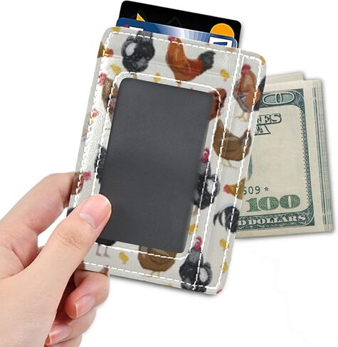 Sun Moon And Stars Slim Minimalist Wallets Rfid Blocking Card Wallets PU Leather Front Pocket Wallets for Men and Women in Kuwait