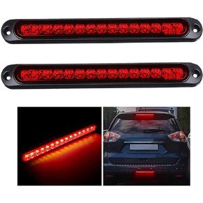FZJDED 10 بوصة 15 LED غطاء شفاف للمقطورة الذيل ضوء بار إيقاف الانعطاف الذيل أضواء الجمعية شريط الفرامل الثالث 9 إلى 30 فولت ضوء تعريف المقطورة للقوارب البحرية والشاحنات الصغيرة