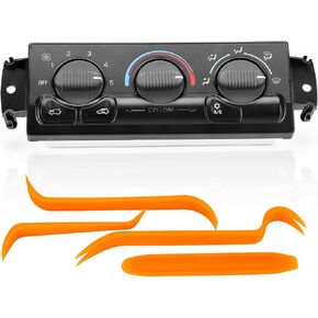 599-266 Climate Control Module Panel, Heater A/C Control Switch with Removal Tool for 1999-2002 Chevy Avalanche Silverado Suburban Tahoe/GMC Sierra Yukon XL Yukon Replace # 599-266 19244873