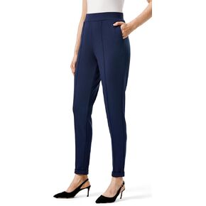AFITNE Women’s High Waisted Dress Casual Pants Stretchy Pull On Work Business Slacks 2024 Fall Office Trousers with Pockets