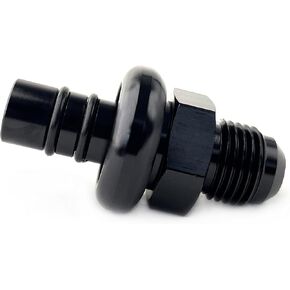 8AN EFI Adapter Fitting Aluminum AN8 Male Flare Electronic Fuel Injection Hose Barb Fuel Rail Line Fittings Black