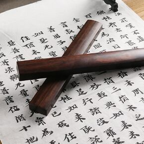 Wooden Chinese Calligraphy Paperweight - Wood Paperweight,（1 Pair of8.66X1.5 inch） Pressing on The Paper, Holding Paper Flat,Painting/Writing,Calligraphy Practice Tool