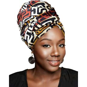 HOMELEX Head Wraps Turbans Stretch Jersey Knit Headwraps Wrap Scarf Turban Tie for Women