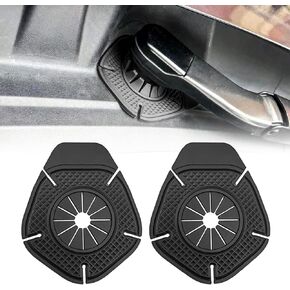 2PCS Car Wiper Hole Protective Cover, Silicone Wiper Arm Bottom Protection Pads, Universal Wiper Dust Jacket Anti-Leaf Universal for Most Vehicles, Black