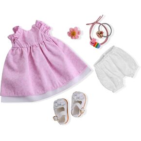 Handmade Waldorf Doll Clothes 12 inch Clothing Set with Pretty Box Girl Christmas Birthday Present-Amy's Clothes Accessories