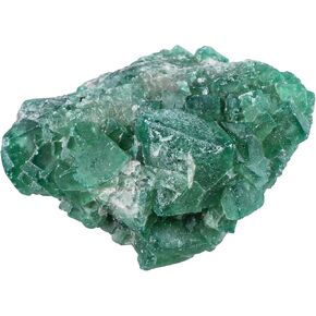 Rockcloud Natural Fluorite Crystal Geode Cluster Irregular Mineral Raw Stone Reiki Specimen for Chakra Meditation, 0.22-0.44 lb