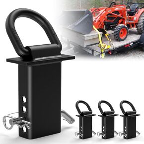 5/8" Stake Pocket Tie Down D Rings,Heavy Duty Trailer D Rings with Anti-loss Pin, Adjustable Utility Trailer D Rings 18000 LBS Capacity for Flatbed Cargo Trucks and Trailers,4 Pack Trailer Accessories