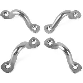 Horse Trailer Tie Loop, Trailer Tie Loop 1.5 in, Replace Trailer Tie Loop for Horse Trailer Ties, Stainless Steel Bolt On Lashing Rope Tie Ring Horse (4 Pack)