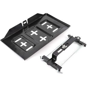 Battery Tray Bracket, Storage Battery Holder Tray Mount Hold Down Clamp Bracket Kit Car Accessory(19cm / 7.5in)