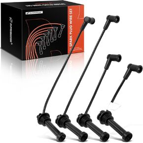 A-Premium 8mm Spark Plug Wires Compatible with Ford Fiesta L4 1.6L, 2011-2019, Pack of 4
