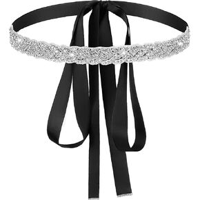 Wedding Dress Belt for Bride Rhinestone Belt for Bride Dress Rhinestone Belt for Formal Dress Handcrafted Silver Crystal Bling Rhinestone Belt Bridesmaids Weddings Belt Dances Party Holiday