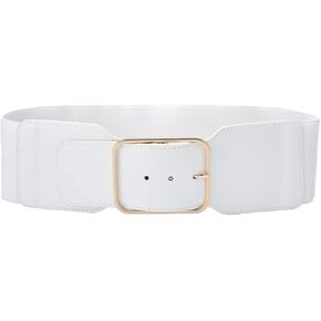 beltox fine Women's Wide Stretchy Cinch Belt 3 Inch Vintage Metal Buckle Belts 26-47