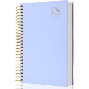 Yoment Hardcover Spiral Notebook,300 Pages College Ruled Notebooks,7" x 10"Large Spiral Journal,B5 Hard Cover Notebooks for Work Writing School,B5 Pink