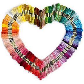 50 pcs Random Color Embroidery DIY Silk Line Branch Threads Similar Dmc Thread Floss Skein Cross Stitch Thread