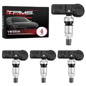 TPMS Sensor Set of 4-433Mhz Tire Pressure Monitoring Sensors Compatible with Chrysler, Jeep, Dodge, Ram | Replace # 56029398AB, 68142397AA