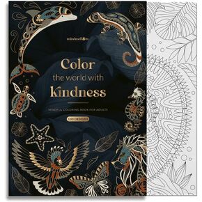 Mindmellow Coloring Book 100 Motifs for Adults and Teens - Coloring Book for Adults Relaxation - Mindfulness and Peace Through Coloring Book - Stress Relief