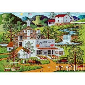 Buffalo Games - Charles Wysocki - Budzens - 300 Piece Jigsaw Puzzle for Adults Challenging Puzzle Perfect for Game Nights - Finished Puzzle Size is 21.25 x 15.00