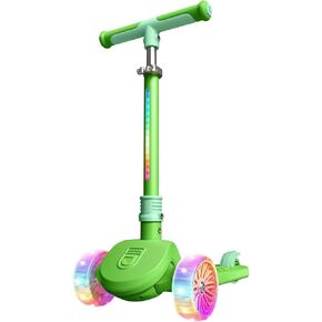 Jetson Jupiter Mini Kids 3-Wheel Light-Up Kick Scooter, Lights on Stem & Wheels, 8 Different Light Patterns, Adjustable Handlebar, Rear Brake, Easy-Folding Mechanism, Ages 3+