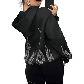 SOLY HUX Womens Zip Up Hoodie Y2k Graphic Oversized Sweatshirt Long Sleeve Jackets Fall Outfits in Saudi Arabia