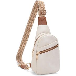 Small Sling Bag for Women Vegan Leather Crossbody Bag Purse Womens Fanny Pack Chest Bag for Women