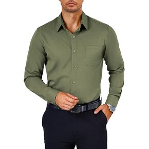 COOFANDY Mens Dress Shirts Wrinkle Free Long Sleeve Button Down Shirts Formal Business Shirt