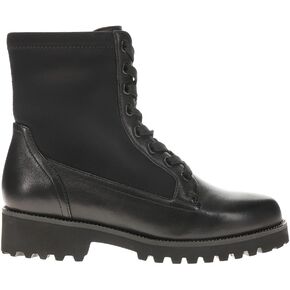 VANELi Womens Zorya Water Resistant Lace Up Casual Boots Ankle Low Heel 1-2" - Black