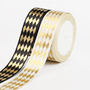 Blue and White Gingham Ribbon 3/8 inch X 50 Yards,Buffalo Checkered Ribbon Blue and White Plaid Ribbon for Crafts Picnic Hair Accessories…